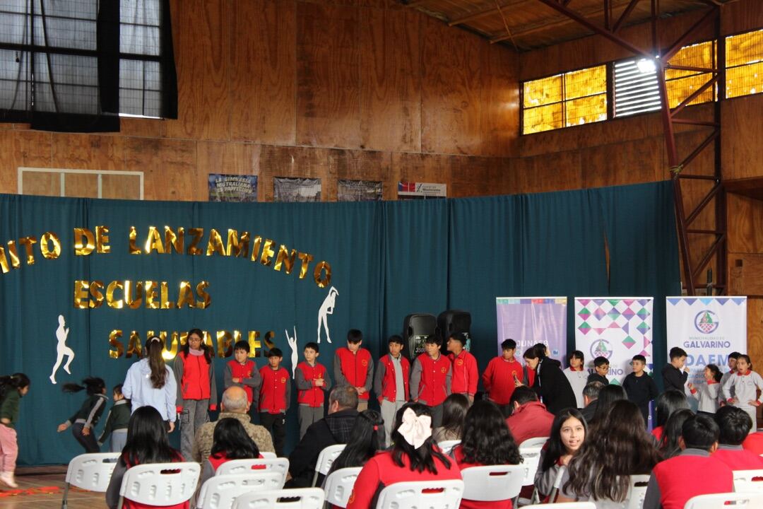 Escuela San Juan de Aillinco participando de la actividad Escuela Saludable