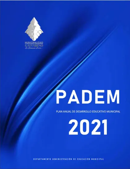 Portada del PADEM 2021